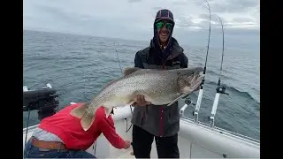 Lake Erie lake trout. Part 1 WNY Walleye Classic (huge lake trout)