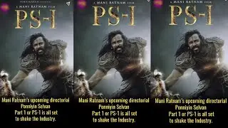 PS 1 Mani Ratnam Film poster | Tamil | ARR Music