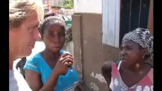 Cute Lome Togo Girl Eating Sugar Cane Outside Hotel
