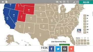 2020 Electoral Map - IF TRUMP STARTS RECESSION