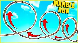 Making A GIANT LOOPS Marble Run - Marble World Gameplay