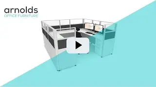 Sunline Sliding Cubicles Animation by Arnold's Office Furniture - The Future of Cubicles