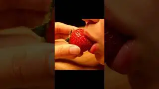 Hyperreal Strawberry Bite &mdash; AI ASMR 🍓🎧