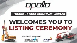 Apollp Techno ind Ltd Listing Full Video