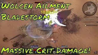 Wolcen Bladestorm Ailment Build 250k+ Boss Crits!