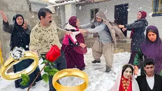 Shocking: Traditional Iranian DOOD wedding turns into family nightmare during blizzard! ❄️