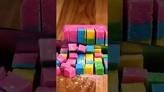 Perfect Soap Cubes with a Knife 😍 Crisp ASMR Dicing | Oddly Satisfying #satisfying