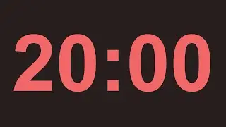 20 Min Timer | No Talking Countdown