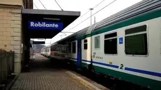 ROBILANTE : ARRIVO E PARTENZA DEL REGIONALE IL LIMONE CUNEO. 6 - 2 - 2016.