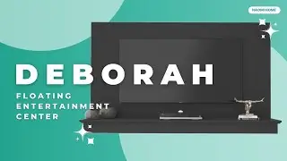 Must-Have Entertainment Center For Living Room: Naomi Home | Deborah Floating Entertainment Center