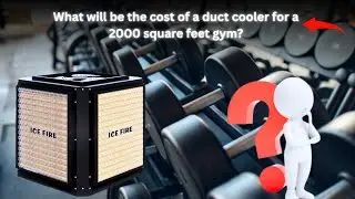 duct cooler cost for gym ? | ice fire duct cooler for gym | duct cooler #ductcooler #aircooler #gym