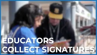 Clark County Educators Collect Signatures