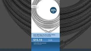 XiaZ 30ft Dog Tie Out Cable, Heavy Duty Dog Chains for Outside