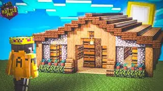 I Made a CRAZY STORAGE ROOM in Battle Pie! 🔥 | Day 2 Survival Build (Minecraft SMP)@YesSmartyPie​