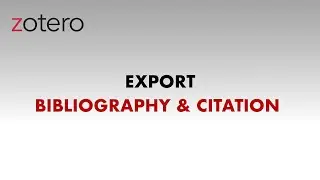How to Export Citations from Zotero to Word | Easy Bibliography in Seconds!