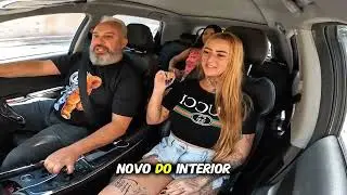 Blonde Luxx gets a ride with Ted.