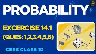 Class 10 Maths Chapter 14 | PROBABILITY | EX-14.1 (Ques -1,2,3,4,5&6) | New NCERT | CBSE | VISHALI 