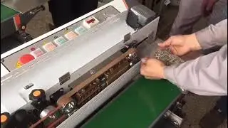 LF1080 Continuous Air Suction Band Sealer Auto Vacuum Bag Sealer Machine Bag Sealing Air Filling