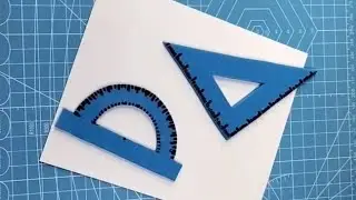How to make fondant protractor and triangle ruler @ArtCakes