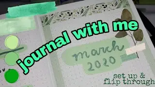 QUIET JOURNAL WITH ME | march 2020 reading journal + calming piano music