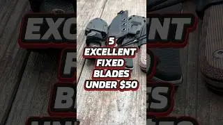5 Excellent EDC Fixed Blades Under $50 #edc #shorts #knife #blade