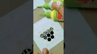 Желто-белая подкладка на черном бинди # шорты #craftzone #youtubeshorts #diyUnique 5-минутное рукоделие