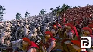 16.000 Spartans vs 15.000 Wild Mans- Ultimate Epic Battle Simulator 2- UEBS 2