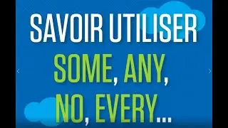 Anglais lycée : savoir utiliser Some, any, no, every