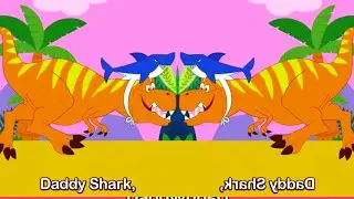 BABY SHARK || DADDY SHARK RIDE  DINOSAUR VERSION || Effects sponsored by Gamavision 