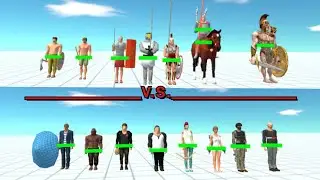Ancient Humans vs Modern Humans - Animal Revolt Battle Simulator