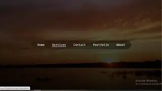 How to create Navbar with hover effect