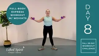 20 Min Christian Strength & Cardio Burst Workout | Lifted Spirit Day 8 💪🙏