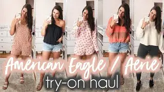 AERIE & AMERICAN EAGLE TRY-ON HAUL - SPRING 2020 | Sarah Brithinee
