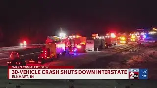 30-vehicle pile-up closes Indiana interstate