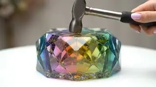 cake crushing asmr AI #ai #asmr #glasscake