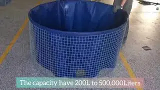 Wire mesh tank for fish farming