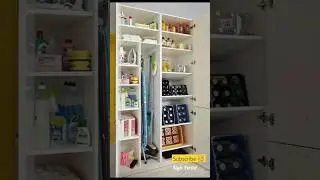 Cleaning Supplies Organising Ideas #utility #cleaning #broom #organization #home #kitchen #bathroom