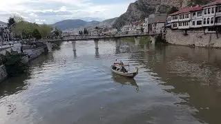amasya drone çekimi, kralkaya mezarları.