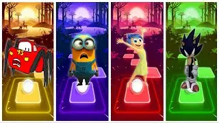 ✅ Lightning McQueen Spider Eater vs Minion vs Joy vs Shadow ✅ Play together tiles hop ✅