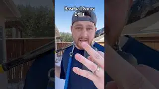 Baseball Drills For The Snow! (although training indoors is still smarter) #baseballboys #softball