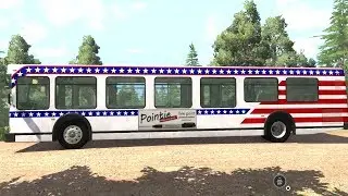 BeamNG Drive - Bus on the Dirt Roads of the American Road Map
