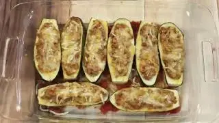 Taco-Stuffed Zucchini Boats