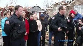 Garland police chief on tornado damage, deaths