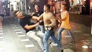 Когда тупые туристы связываются с настоящими бойцами