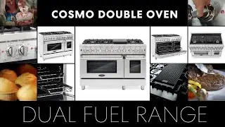 Cosmo 48 in. Dual Fuel Range with Two Ovens and 6 Burners (COS-DFR486G)