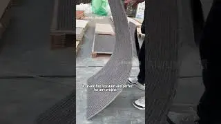 This Linear Pattern Can Bend. Perfectly.  #naidun #buildingmaterials