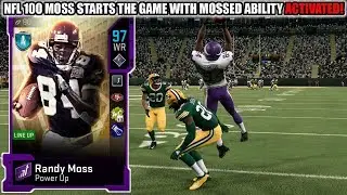NFL 100 RANDY MOSS STARTS WITH MOSSED ABILITY ACTIVATED! NFL 100 MOSS GAMEPLAY! | MADDEN 20