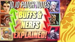 10.10 SMITE PATCH NOTES - BUFFS AND NERFS EXPLAINED!