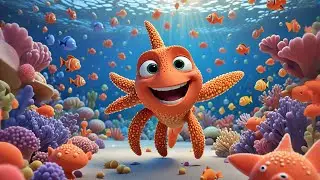 Stretch Your Arms Like a Starfish | Ocean-Themed Action Song for Kids | Nursery Rhymes and