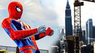 SPIDERMAN SAVED BUILDING FROM FALLING CRANE | Marvel's Spider man - 8